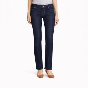 $260 PAIGE Skyline Straight Jeans Lucid Dark Wash Mid Rise Size 29